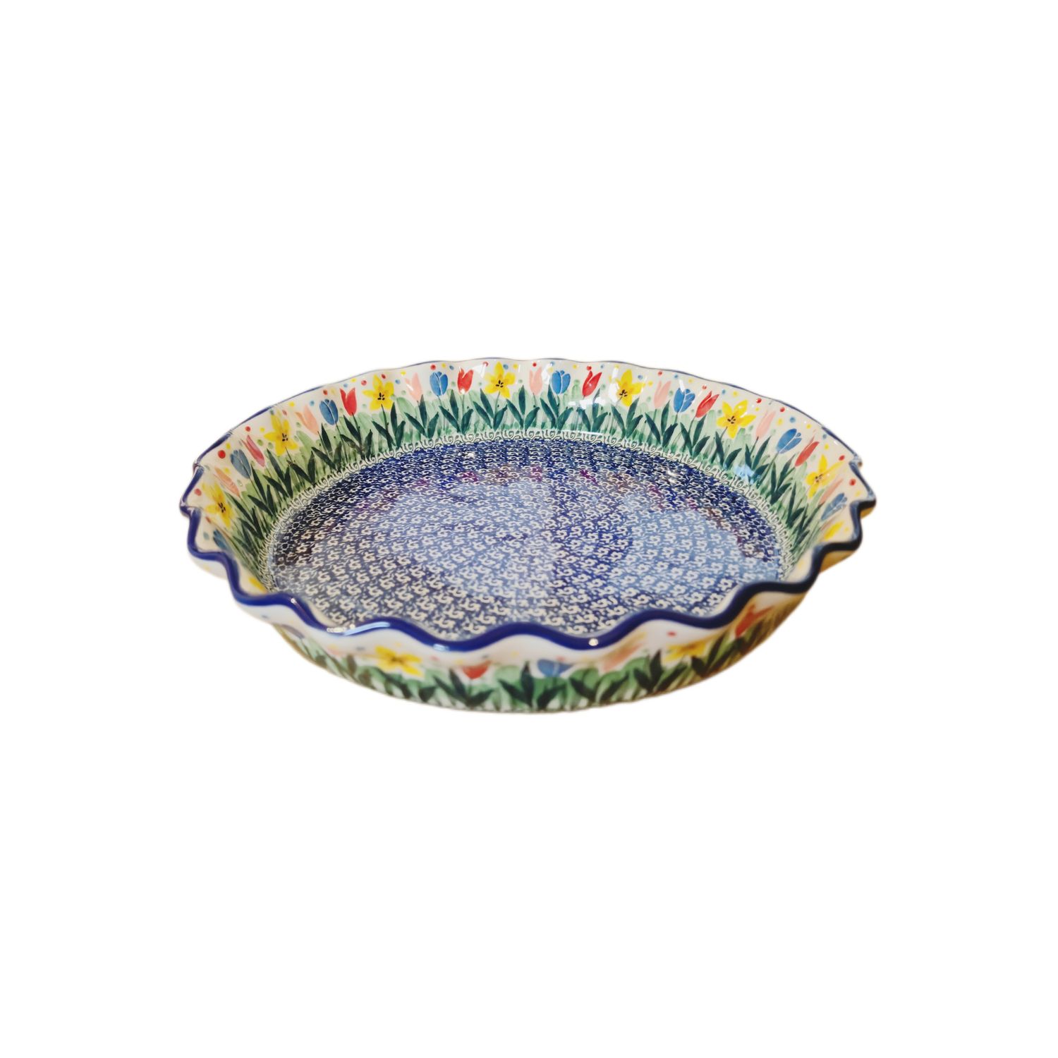 Forma do tarty 636 25,5 cm Tulipany unikat (dek.U5114)