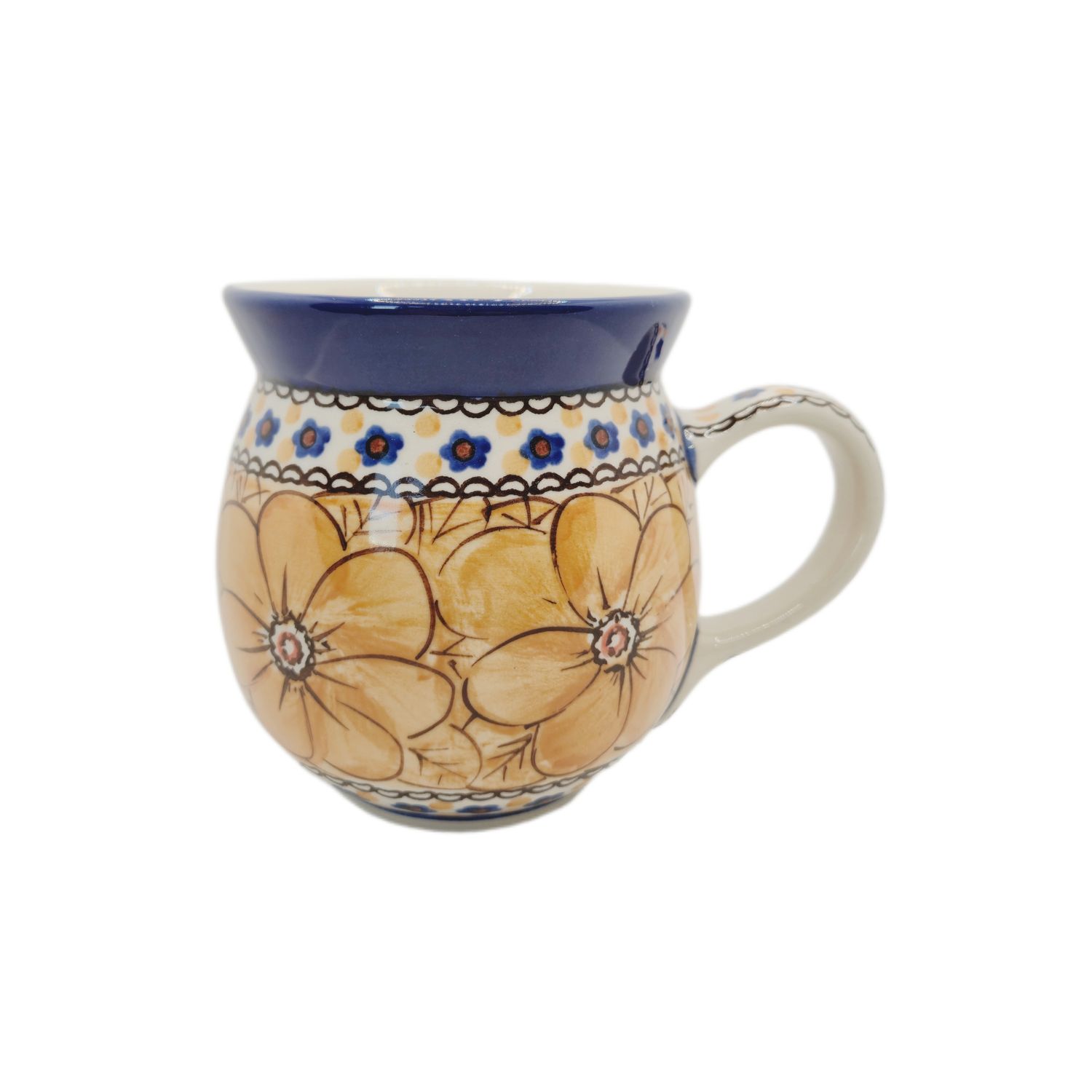 Kubek czeski 500 ml Żółty (dek.U408B)