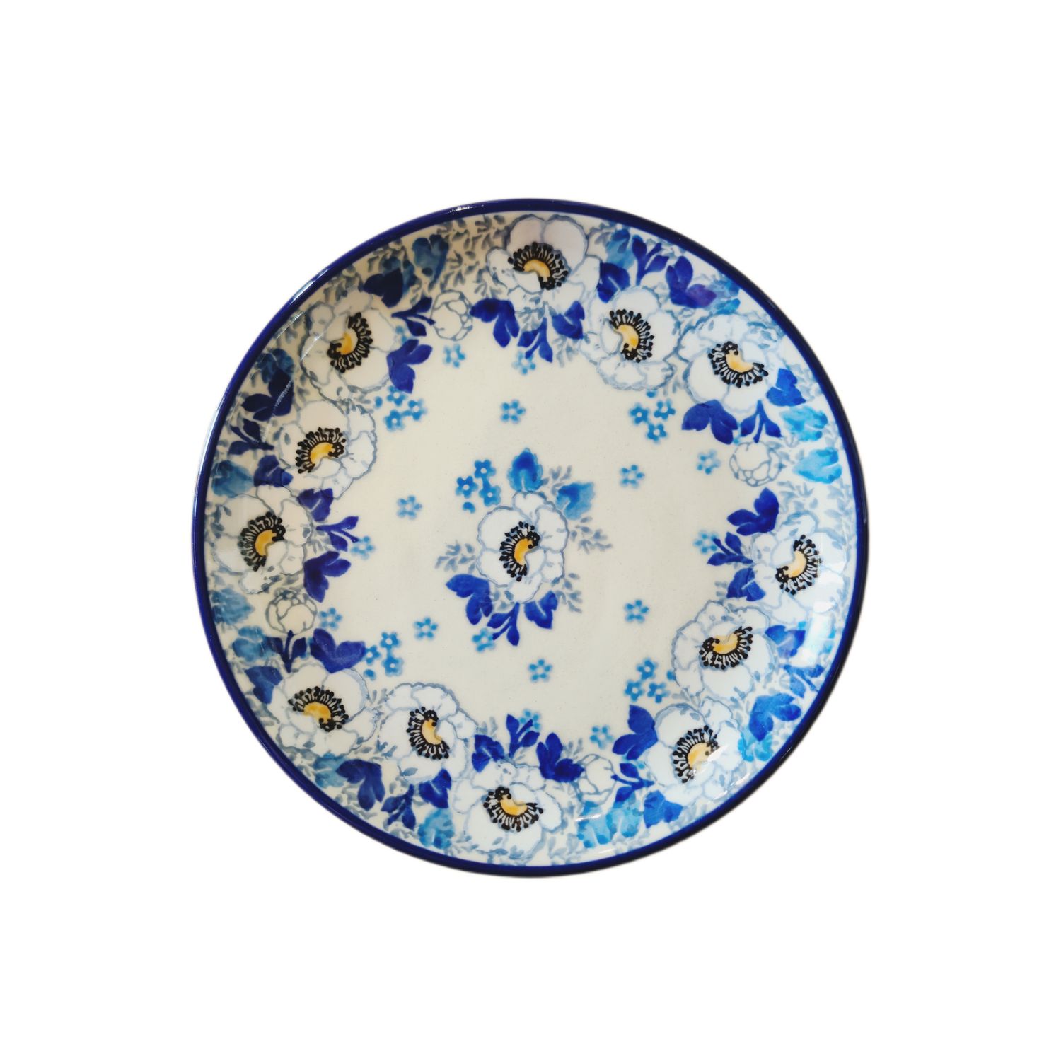 Talerz 16 cm Niebieskie anemony (dek.2222)