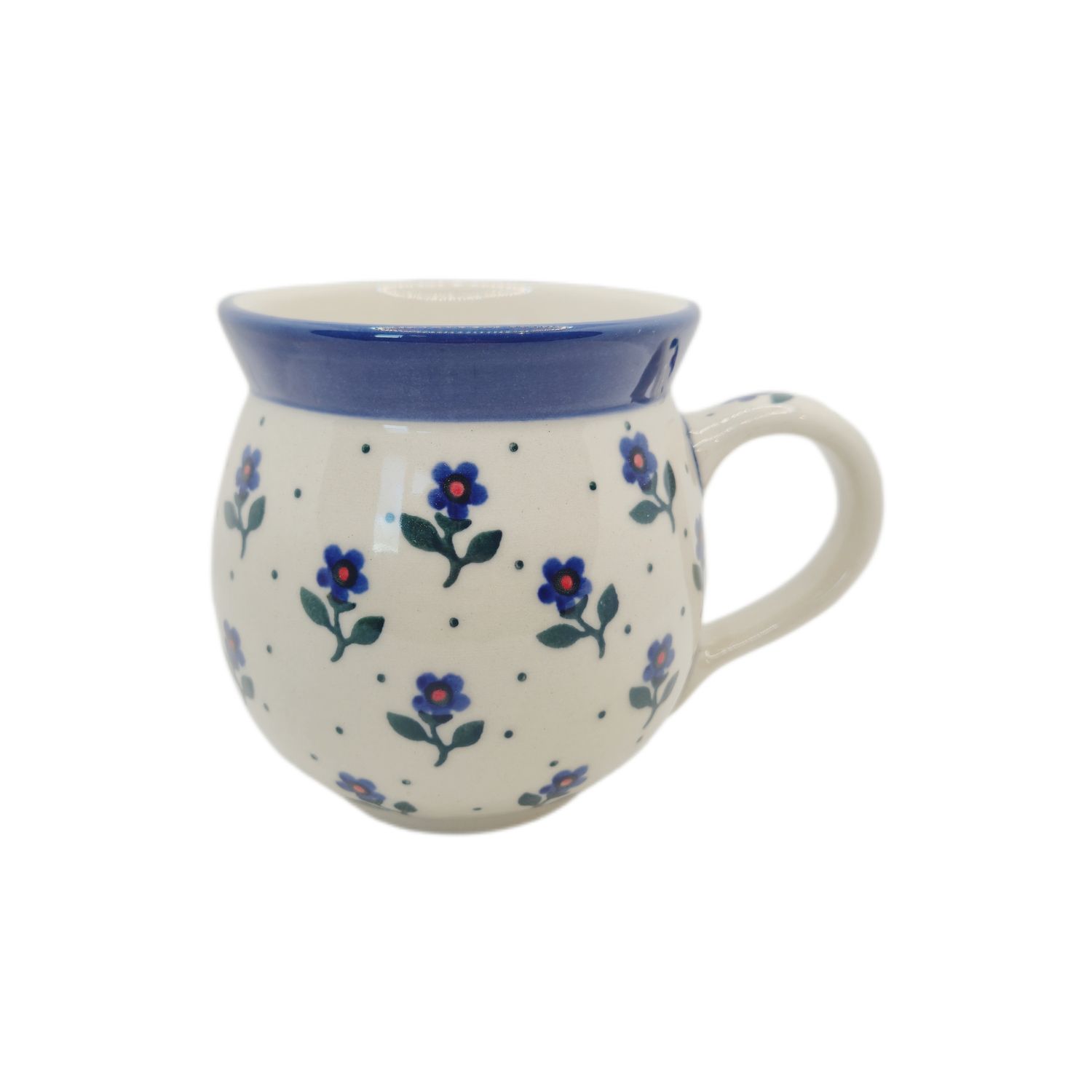 Kubek czeski 350 ml Niebieskie kwiaty (dek.1663)