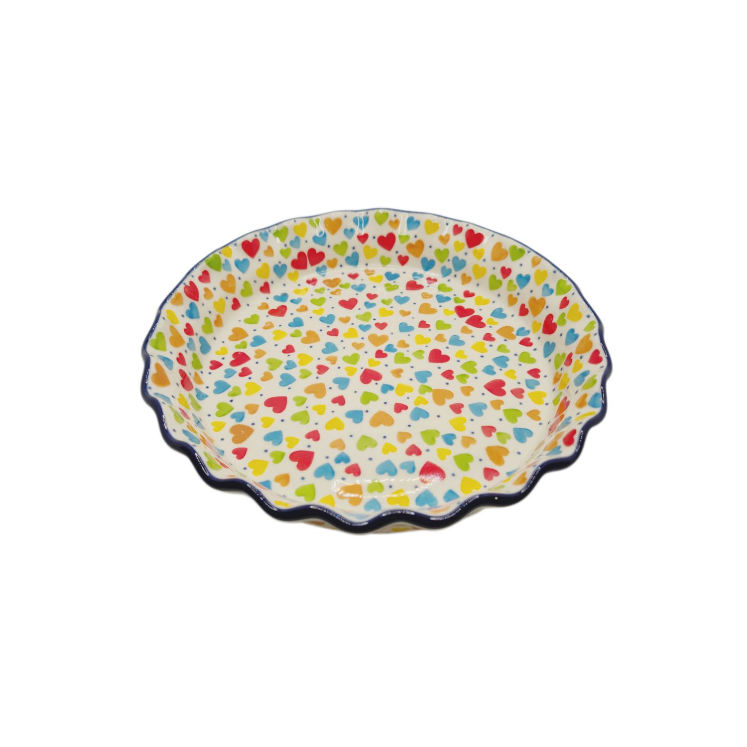 Forma do tarty 636 25,5 cm Kolorowe serca (dek.U4833)