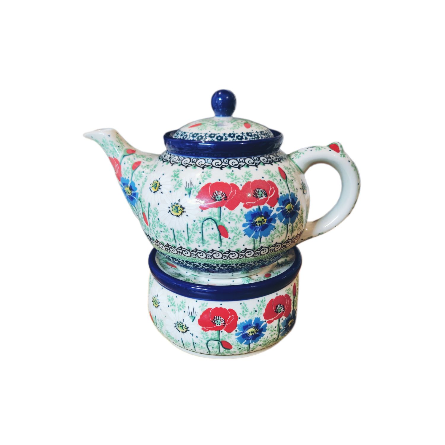 Komplet czajnik 1,2l z podgrzewaczem (dek.U4968)