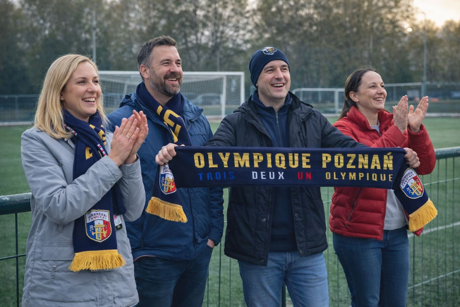 Szalik klubowy OLYMPIQUE Szalik klubowy OLYMPIQUE