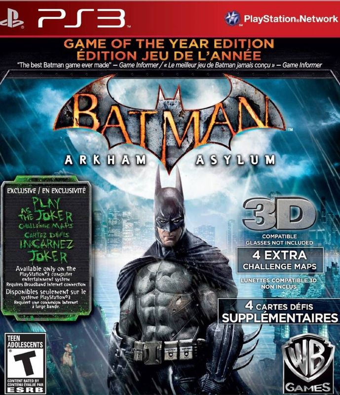 Batman: Arkham Asylum Game of the Year Edition - PS3 NEW