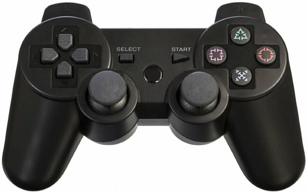 PS3 Bluetooth Compatible Controller (Black / Red / Blue)