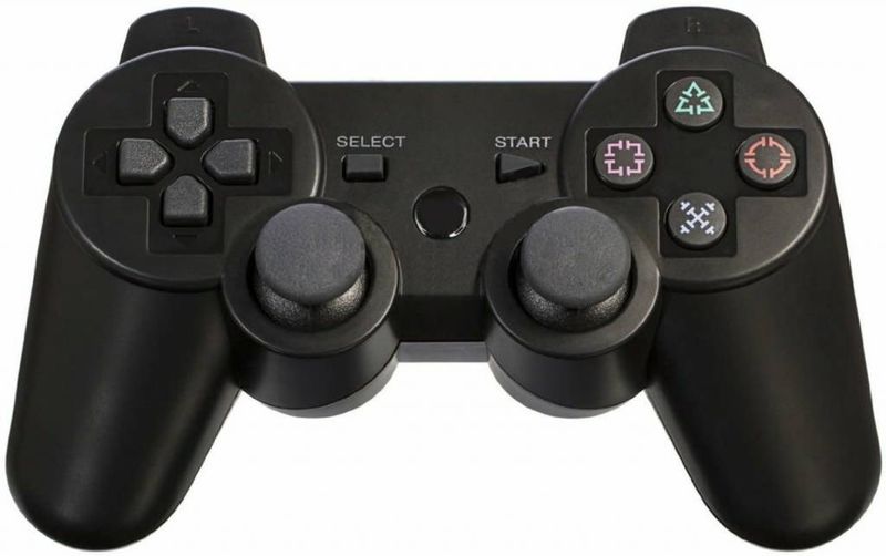 PS3 Bluetooth Compatible Controller (Black / Red / Blue)