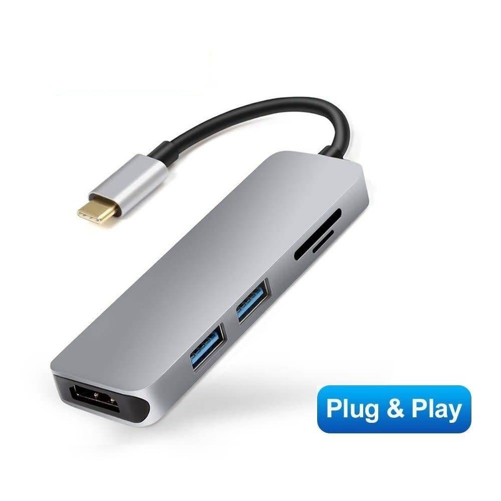 USB 3.0 Type C Hub Combo Reade