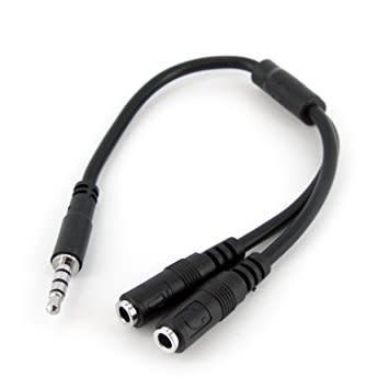 Headset Splitter Mic/Spk Cable (1 Female - 2 Male)