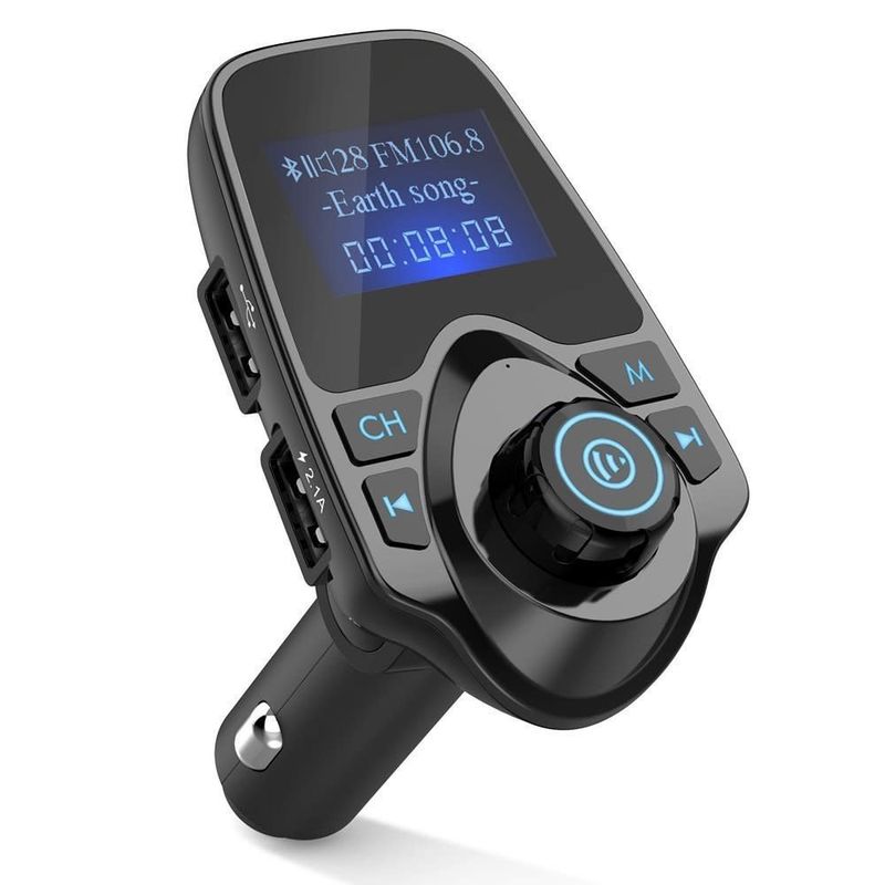 Bluetooth 5.3 FM Transmitter for Car w/Type C+USB Charger