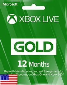 Microsoft Xbox 12 Months Gold Membership