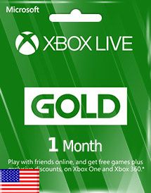 Microsoft Xbox 1 Month Gold Membership