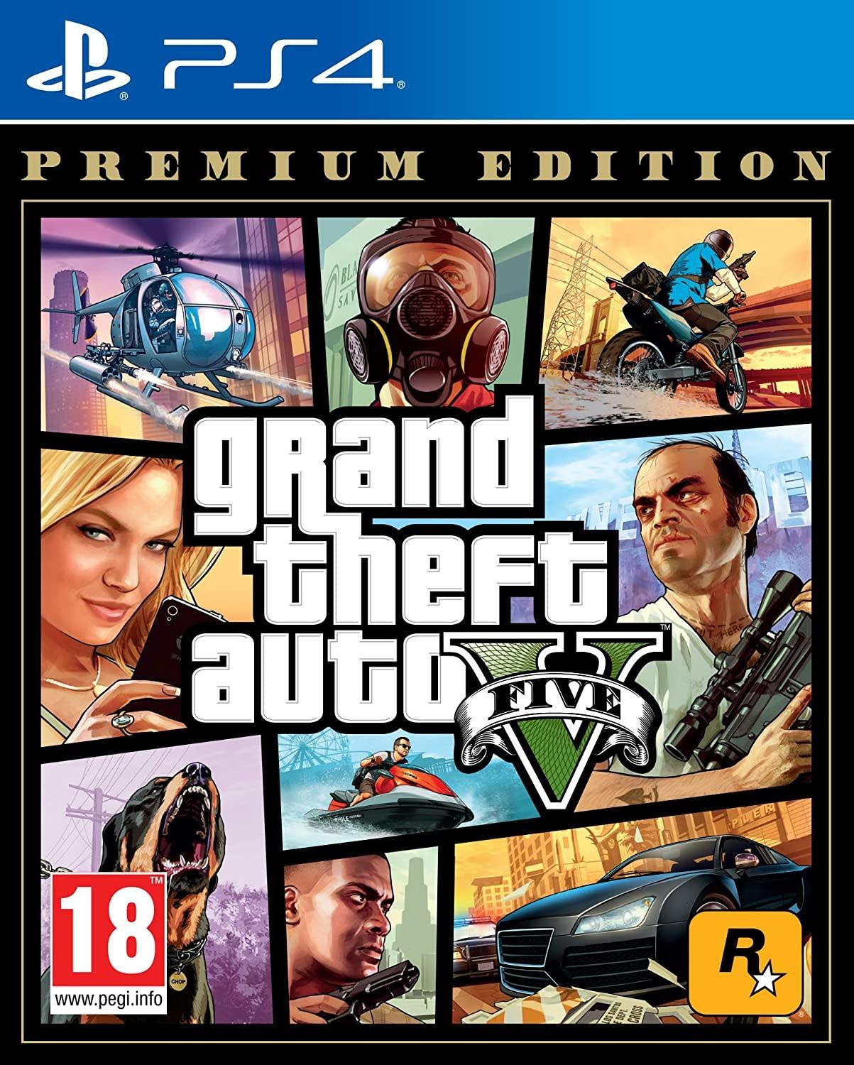 GTA Grand Theft Auto 5 Premium - PS4 NEW