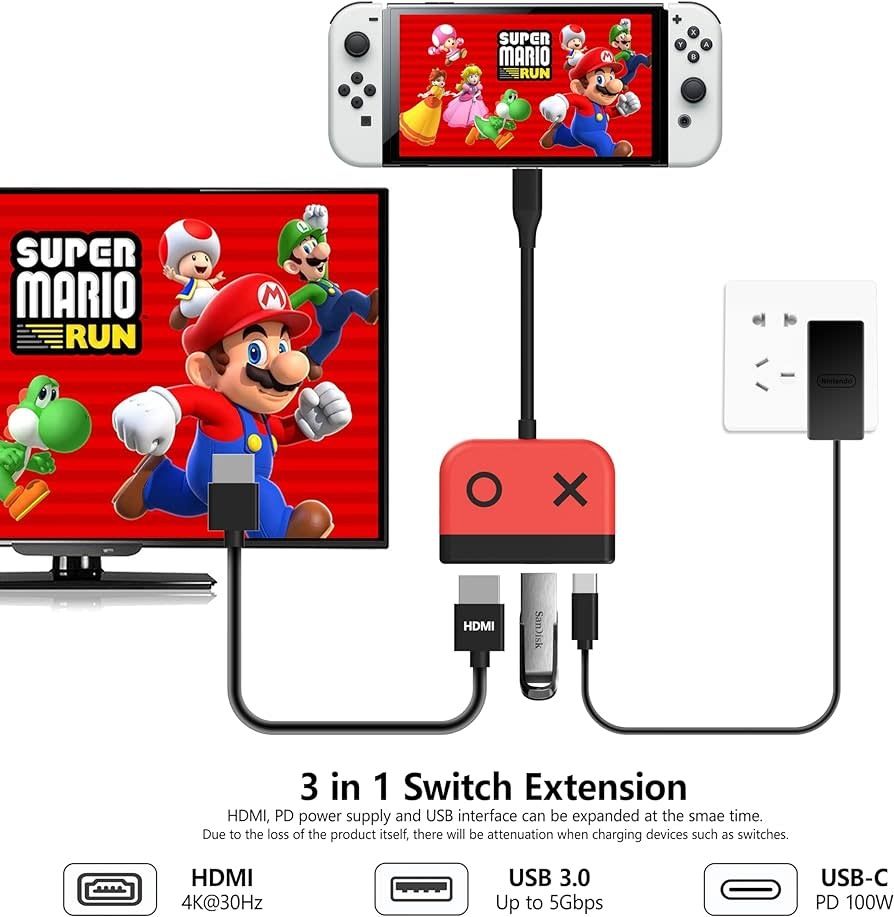 Switch 3 in 1 Charging Dock w/HDMI