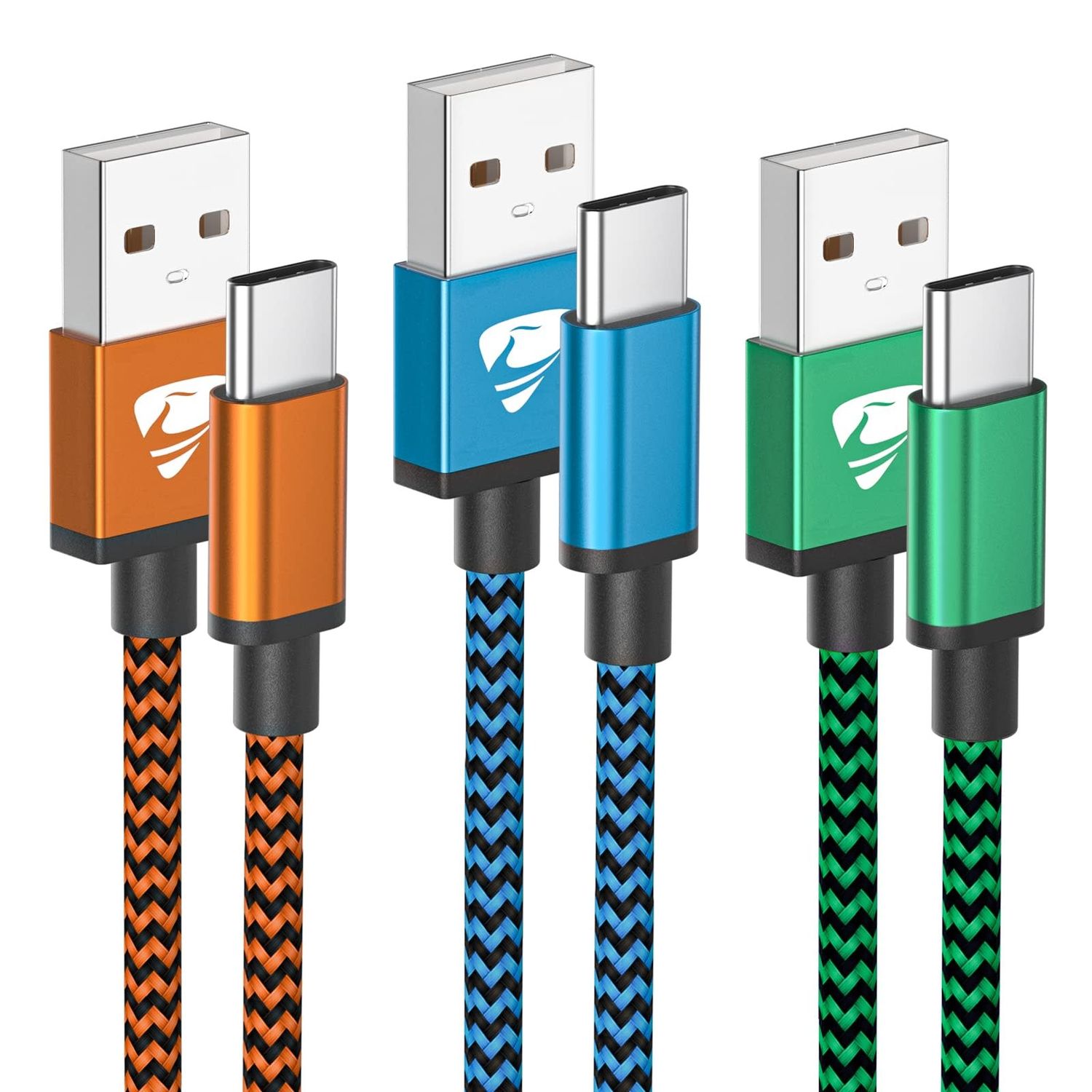 Braided USB to Type C  Cable 3 FT