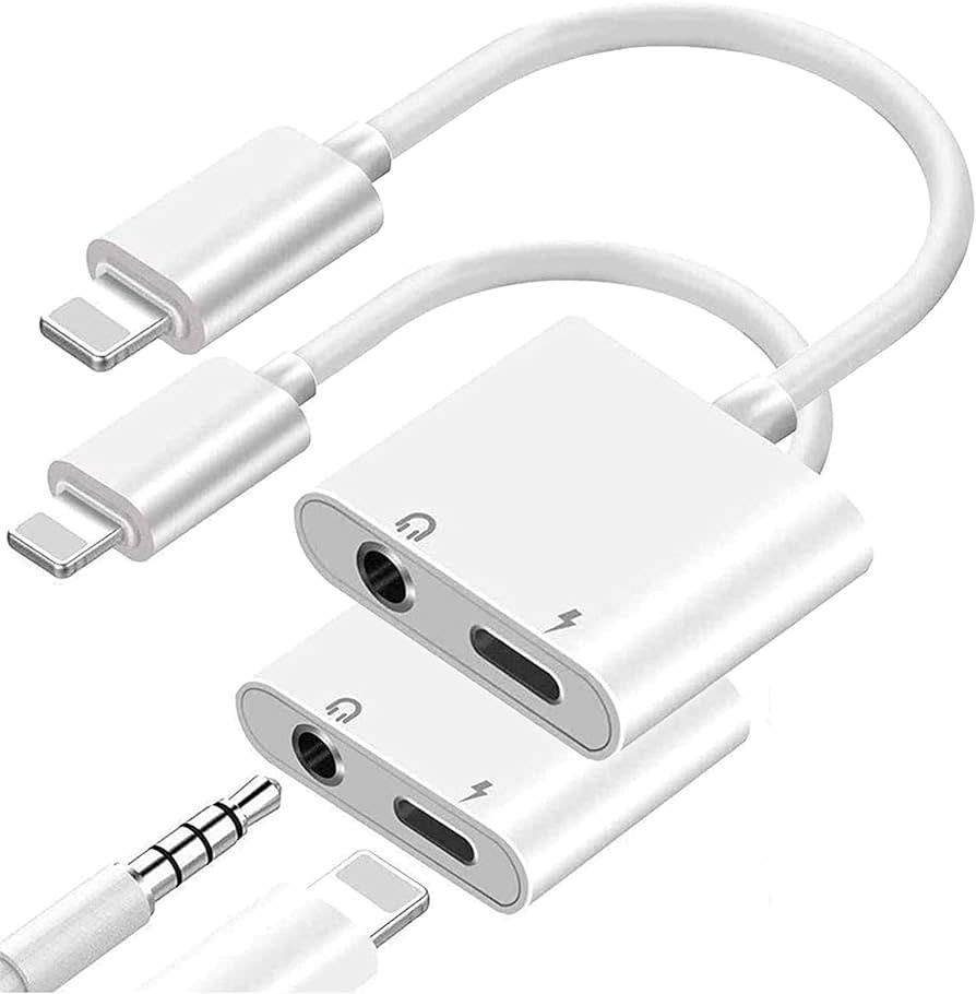 Lightning to 3.5mm Headphone Jack Adapter w/charge port