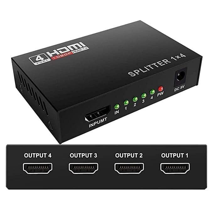 HDMI 4K 1/4 Channel Port Splitter 4k X 2k