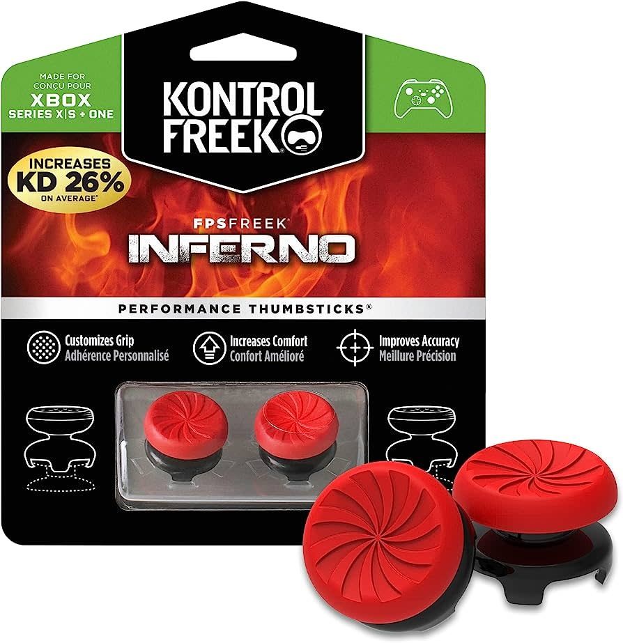 KontrolFreek XBOX ONE FPS  Inferno 1 mid 1 High Rise Thumb Grip Analog Cover