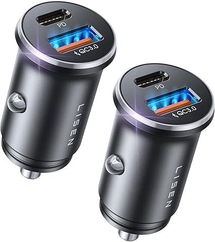 Lisen 54W Car Phone Charger USB+Type C