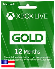 Microsoft Xbox 12 Months Gold Membership