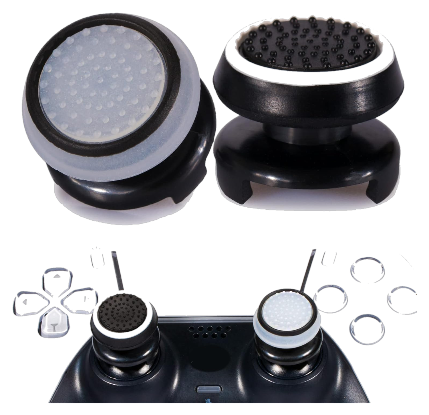 PlayRealm PS5 FPS  Mid Rise Thumbstick Extender w/Cover