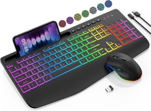 KM-Tech Wireless  Keyboard and Mouse Combo