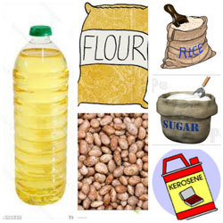 Canasta de alimentos de emergencia para familia haitiana.