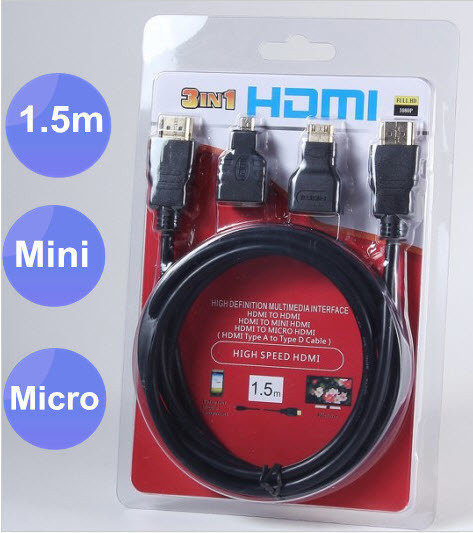 3 in 1 HDMI Adapter
