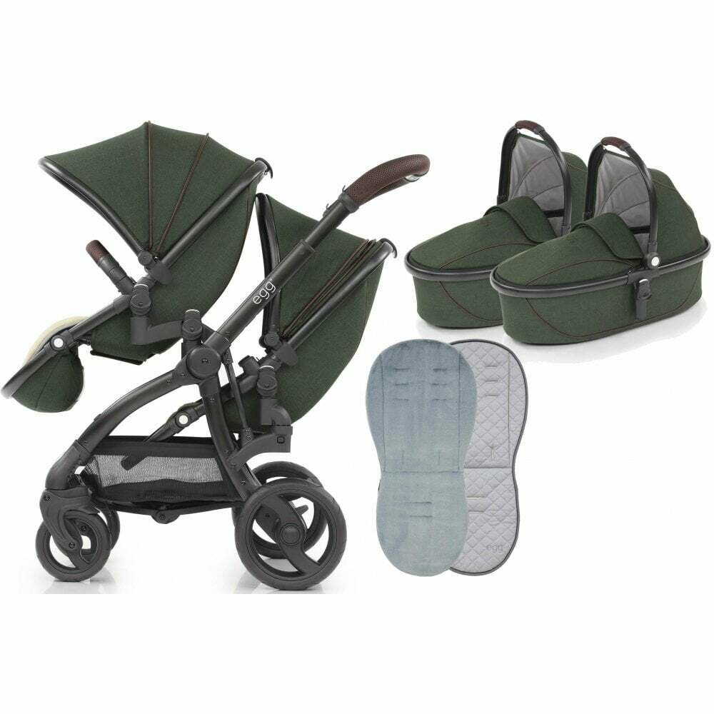 egg stroller country green