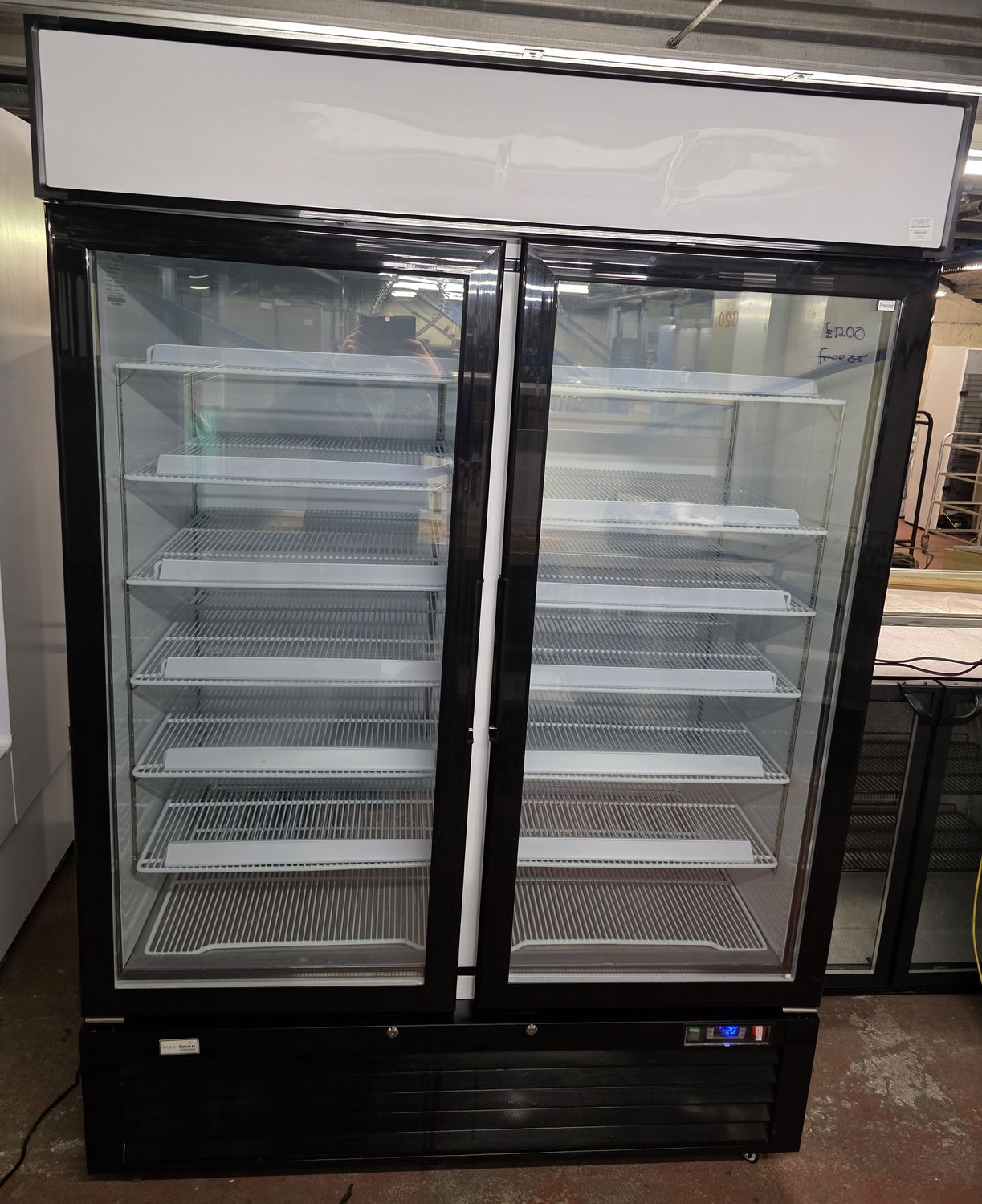 Interlevin LGF5000 Double Glass Door Display Freezer