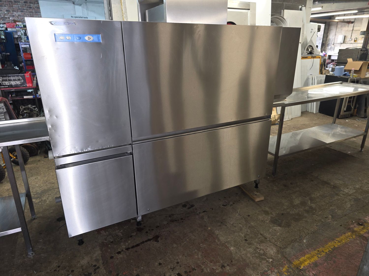 Hobart CNA-E Rack Conveyor Dishwasher Setup