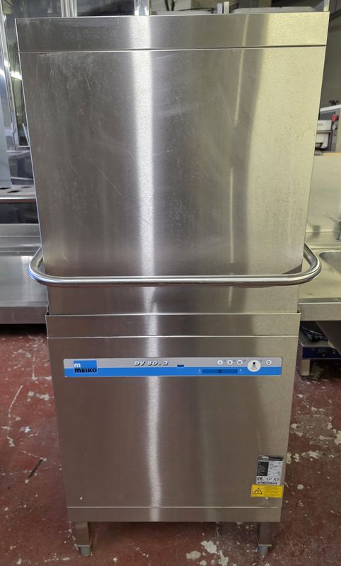 MEIKO DV80.2 Pass Through Dish Washer Setup - 3 Phase