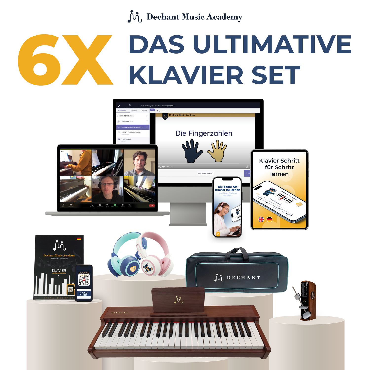 6X Ultimate Klavier-Set für Anfänger