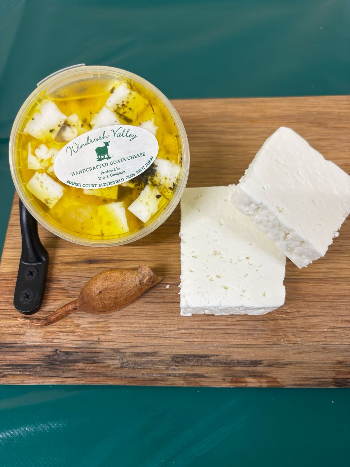 Garlic &amp; Herb Marinated Goat Feta