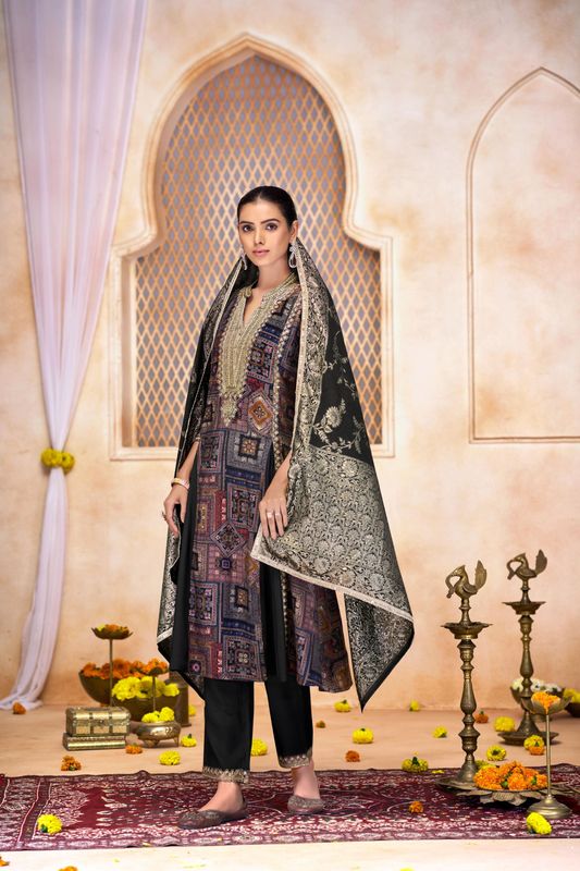 Rashmi Black Kurta Set with Dupatta