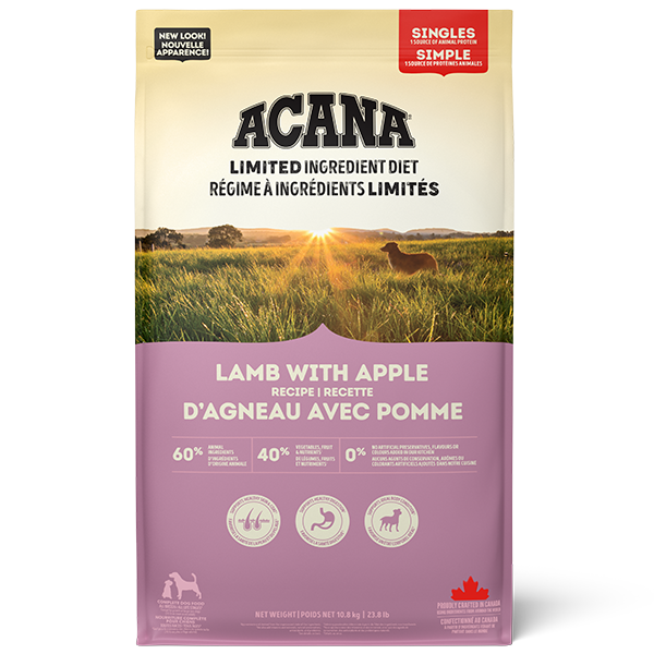 Acana Dog Singles Lamb with Apple, Size: 1.8 kg