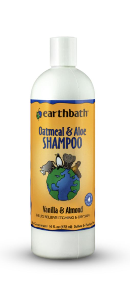 Earthbath Oatmeal &amp; Aloe Shampoo Vanilla &amp; Almond 16 oz, Color: Vanilla &amp; Almond