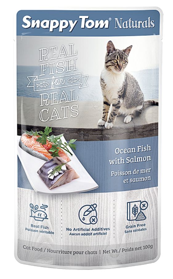 Snappy Toms Naturals, Flavor: Ocean Fish with Salmon 100g