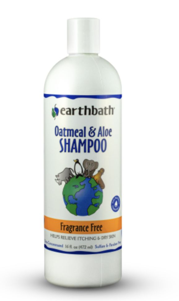 Earthbath Oatmeal &amp; Aloe Shampoo Fragrance Free 16 oz