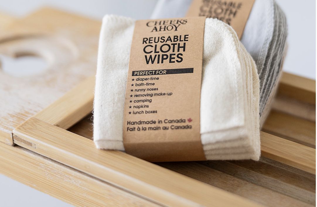 Cloth Wipes, Color: Ivory