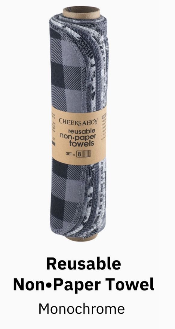 Reusable Non-Paper Towels 8pk, Color: Monochrome