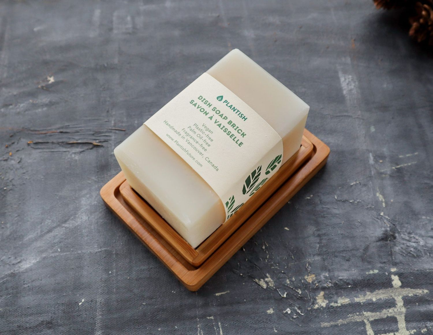 Dual-Layer Bamboo Soap Dish