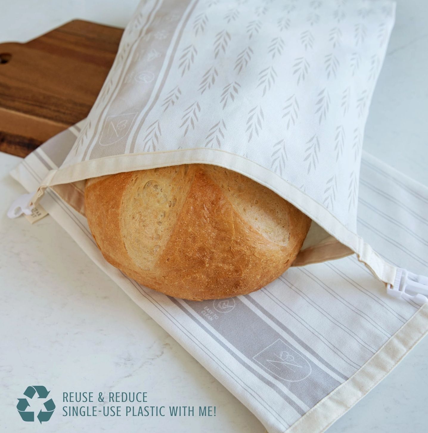 Reusable Beeswax Bread Bags For Homemade Bread &amp; Sourdough