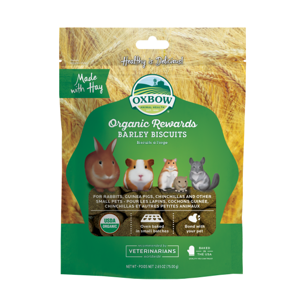 Oxbow Organic Rewards Barley Biscuits 2.65 oz