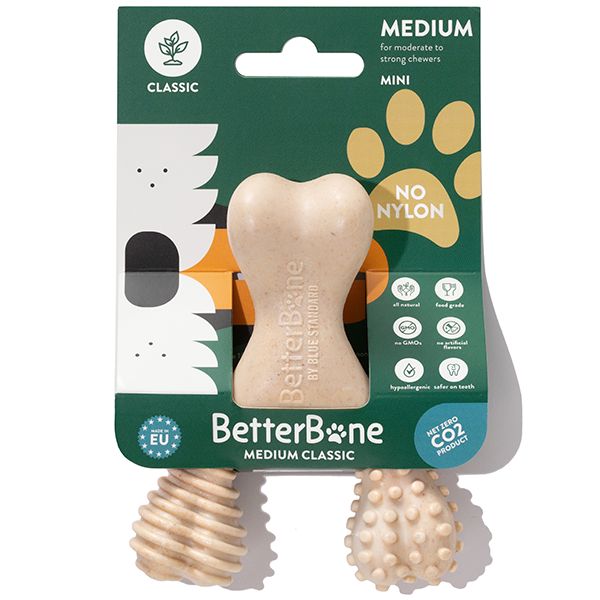 BetterBone Dog Chew Medium Classic Hypoallergenic, Size: Mini