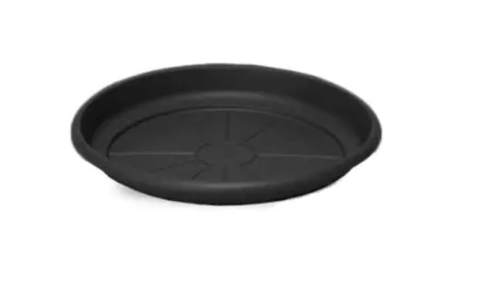Crescent Gardens - Emma 7'' Saucer For 8'' Planter Black