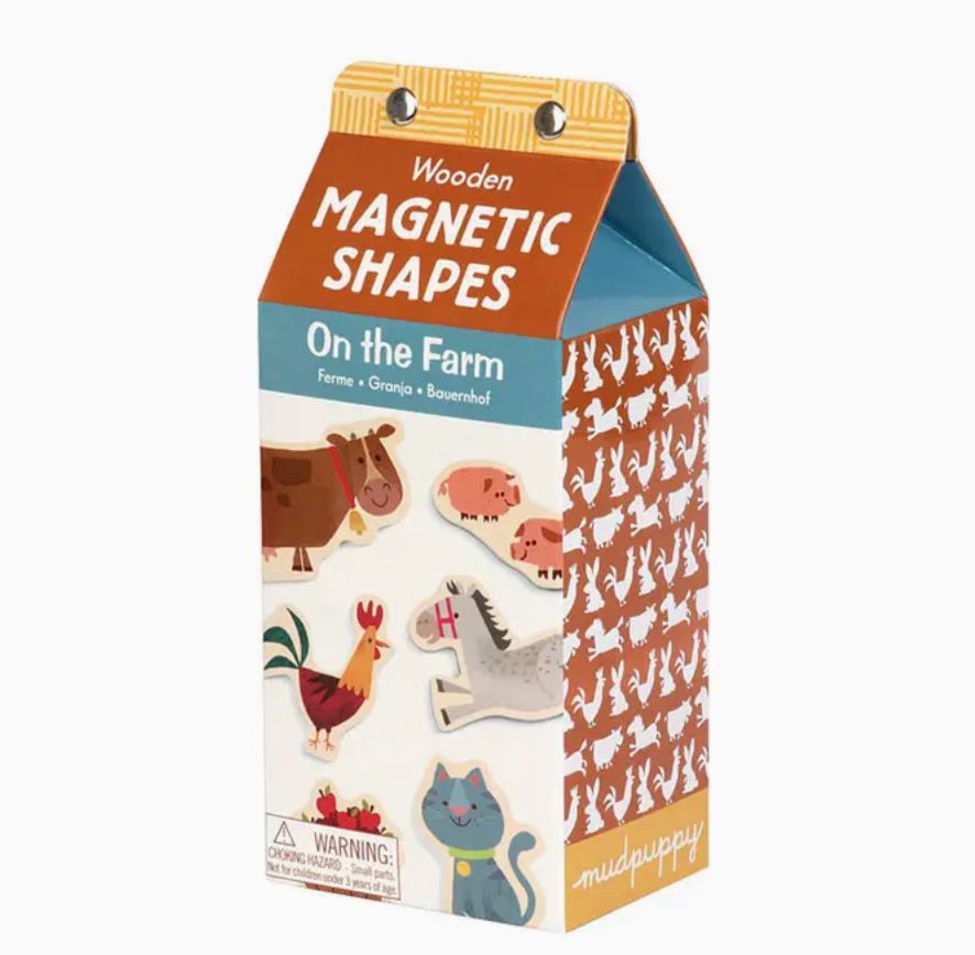 On the Farm Wooden Magnetic Shapes