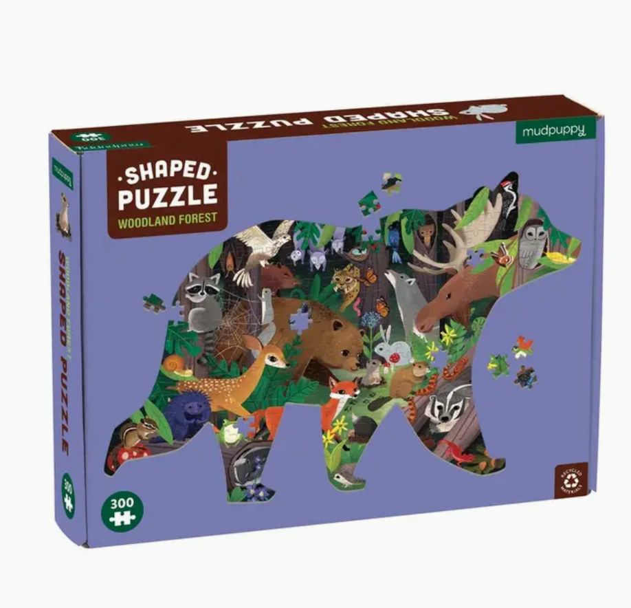 Woodland Forest 300 Piece Shaped Scene Puzzle