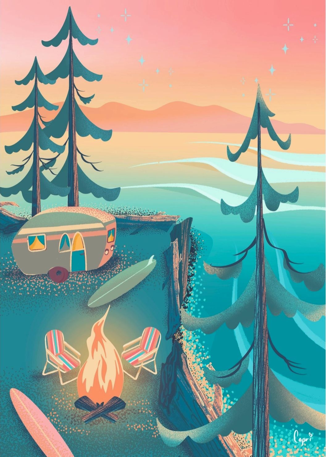 Coastal Camping 1000-Piece Puzzle