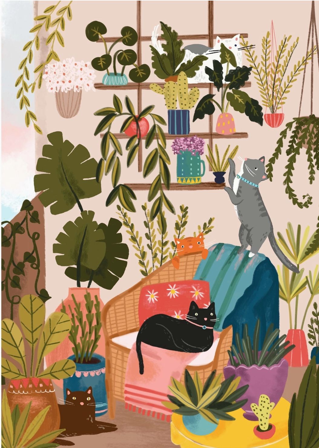 Balcony Cats | 1000-Piece Puzzle