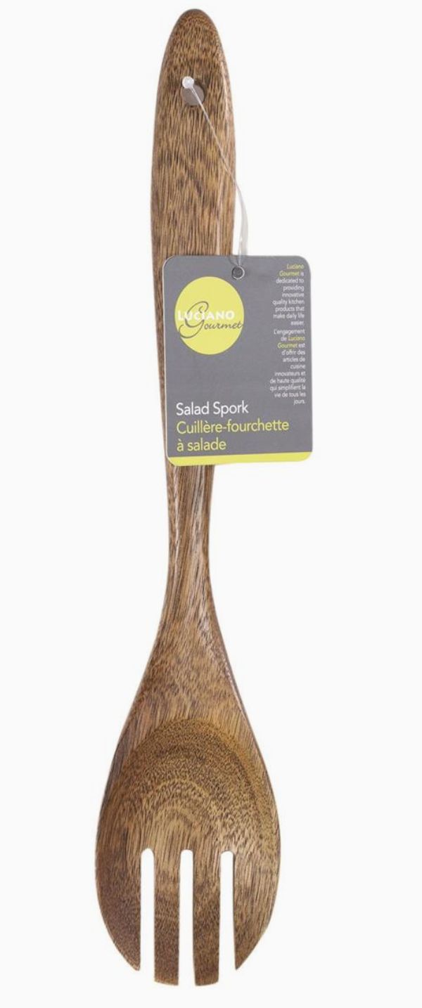 Luciano Gourmet Wooden Salad Spork